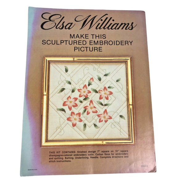Elsa Williams Embroidery Kit Salt Marsh Roses Vintage RARE - Picture 1 of 5